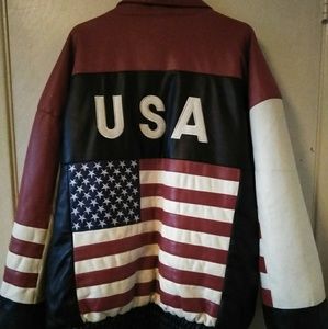 Misty Harbor American Flag jacket SZ XXL